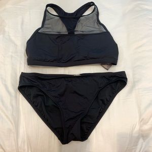 Vince Camuto Mesh Black Bikini